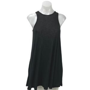 Free People FP Beach Black Racerback Sleeveless Cami Tunic Tank Top Size XS
